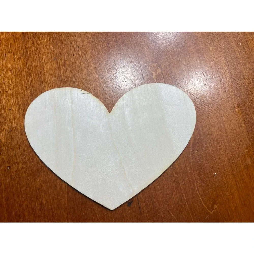 Customized wooden hearts wedding valentines b-day boards guest/scrapbooks 1/8